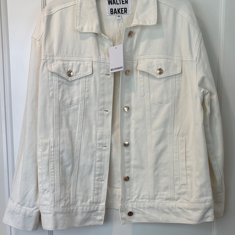 Walter Baker Women's Off-White Jean Jacket